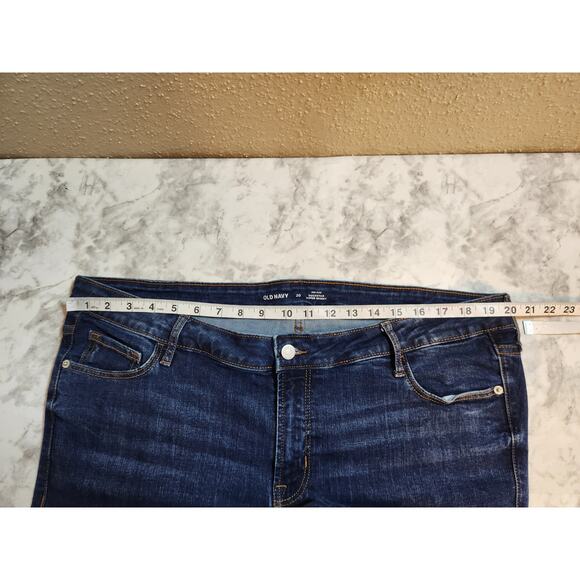Old Navy Women's Blue Mid Rise Distressed Rockstar Super Skinny Jeans Size‎ 20 - Picture 5 of 7